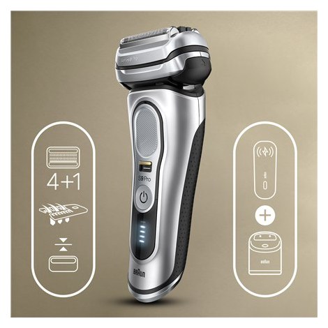 Braun | Shaver | 9477CC | Operating time (max) 50 min | Wet & Dry | Silver - 4